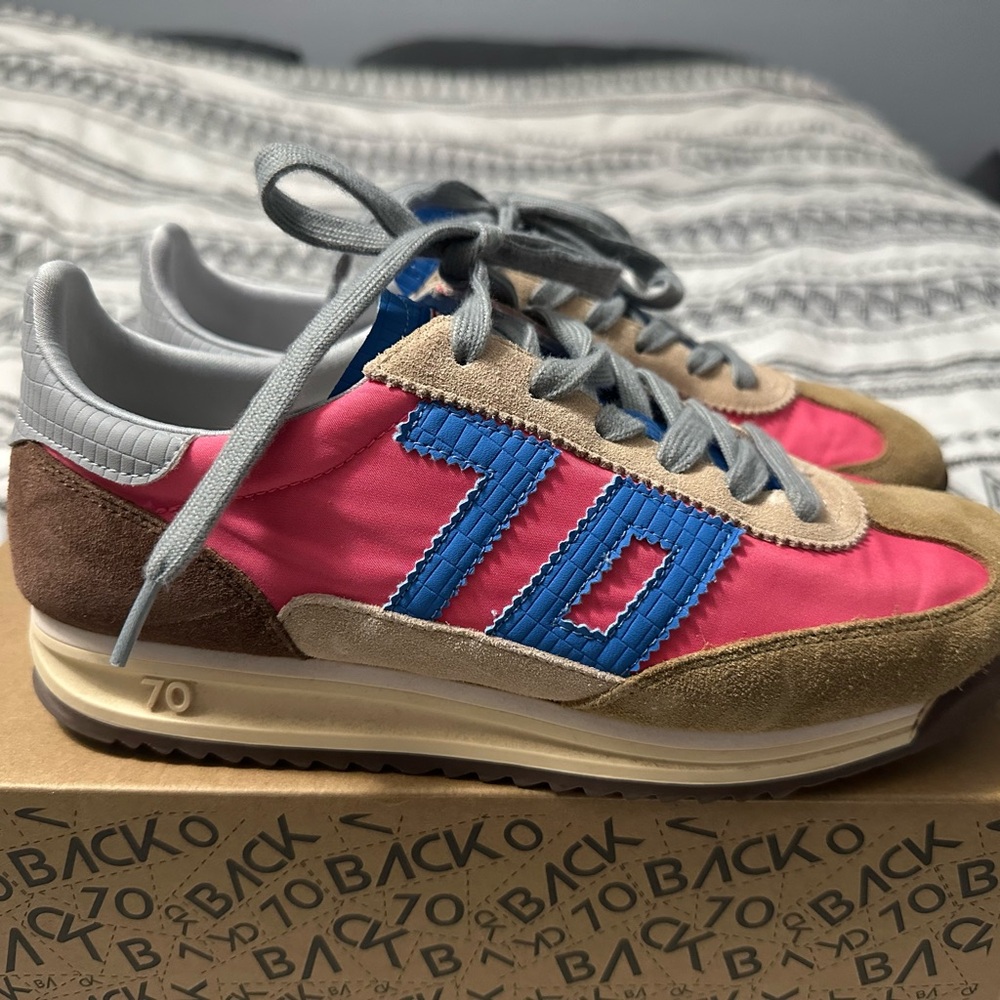 Back 70 Pink and Blue Sneakers